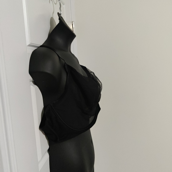 CURVY COUTURE SHEER MESH UNLINED BALCONETTE BRA SIZE 44G NWOT MSRP $44 - Picture 3 of 7